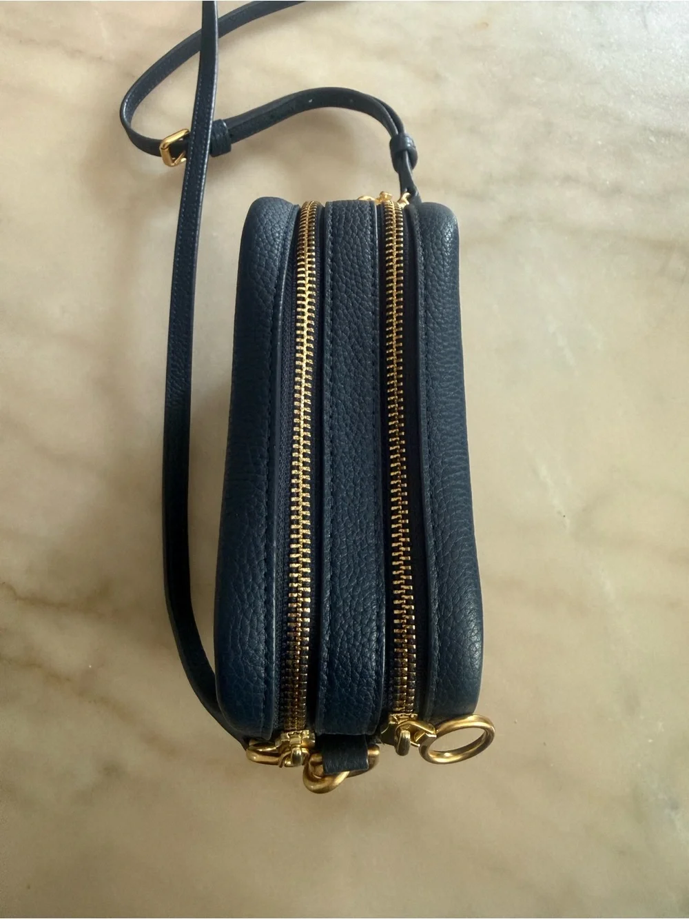 Tory Burch Navy PERRY BOMBÉ MINI BAG crossbody purse